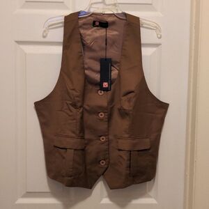 Kancy Kole 2XL Brown Vintage Vest
